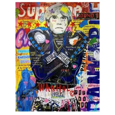 Colorful Abstract Graffiti Paintings Printed on Canvas - Image 9