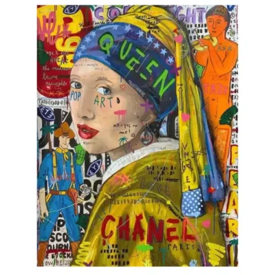 Colorful Abstract Graffiti Paintings Printed on Canvas - Image 10