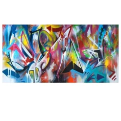 Colorful Abstract Painting Printed on Canvas