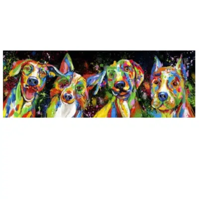 Colorful Dogs Painting