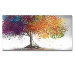 Colorful Tree Abstract Oil Paintings Printed on Canvas - Image 3