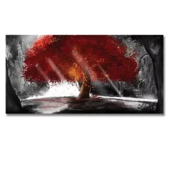 Colorful Tree Abstract Oil Paintings Printed on Canvas - Image 4