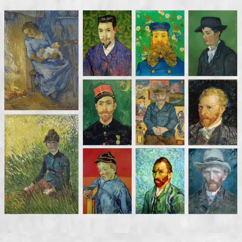 Famous Portraits by Van Gogh Paintings Printed on Canvas