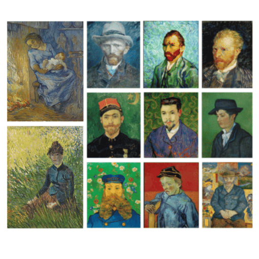 Famous Portraits by Van Gogh Paintings Printed on Canvas