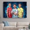 Football Players Wall Art Painting Printed on Canvas