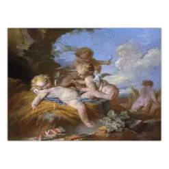 Paintings by François Boucher Printed on Canvas - Image 9