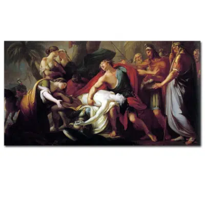 Gavin Hamilton 1775 Achilles Lamenting the Death of Patroclus
