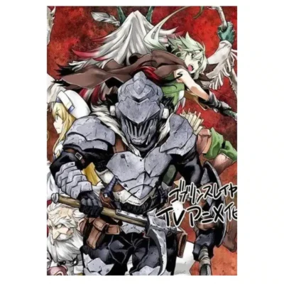 Goblin Slayer Anime Beings and Cute Girls Wall Art Printed on Canvas - Image 2