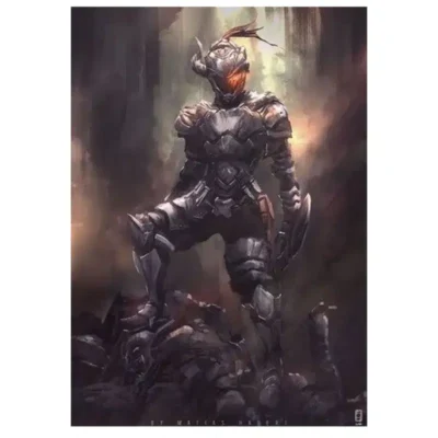 Goblin Slayer Anime Beings and Cute Girls Wall Art Printed on Canvas - Image 12