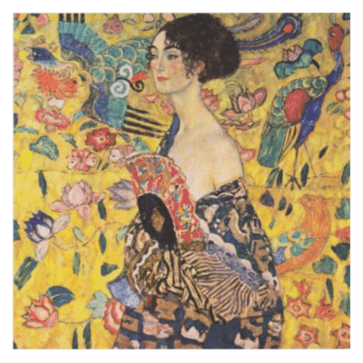 Gustav Klimt 1918 Lady With Fan