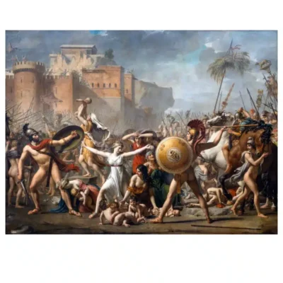 Intervention of the Sabine Women by Jacques-Louis David 1799