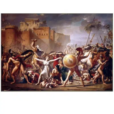 Jacques-Louis David 1799 The Intervention of the Sabine Women
