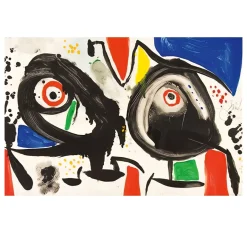 Abstract Artworks by Joan Miro Printed on Canvas - Image 15