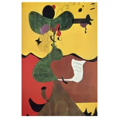 Abstract Artworks by Joan Miro Printed on Canvas - Image 7