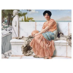 John William Godward Paintings of Women Printed on Canvas - Image 11