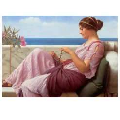 John William Godward Paintings of Women Printed on Canvas - Image 13
