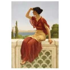 John William Godward Paintings of Women Printed on Canvas - Image 4