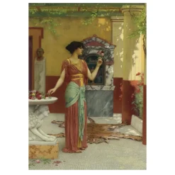 John William Godward Paintings of Women Printed on Canvas - Image 6