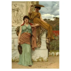 John William Godward Paintings of Women Printed on Canvas - Image 7