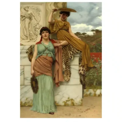 John William Godward Paintings of Women Printed on Canvas - Image 7