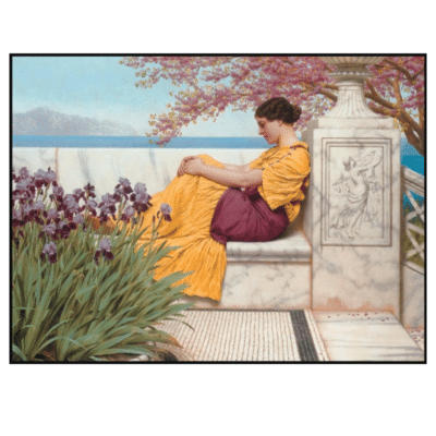 John William Godward 1917 Under the Blossom that Hangs on the Bough
