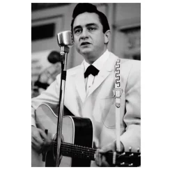 Johnny Cash American Singer and Songwriter Wall Art Printed on Canvas - Image 2