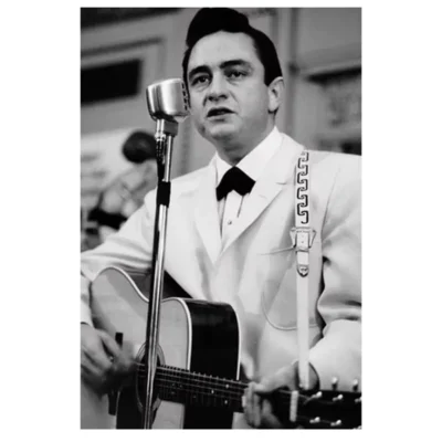 Johnny Cash American Singer and Songwriter Wall Art Printed on Canvas - Image 2