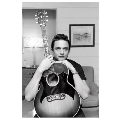 Johnny Cash American Singer and Songwriter Wall Art Printed on Canvas - Image 11