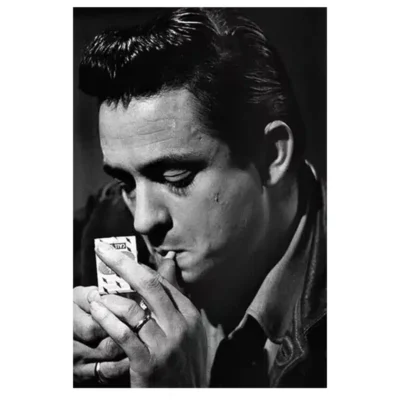 Johnny Cash American Singer and Songwriter Wall Art Printed on Canvas - Image 12