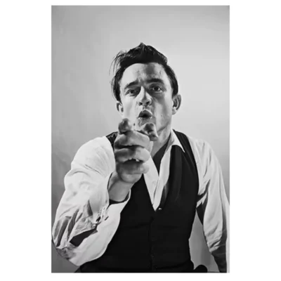 Johnny Cash American Singer and Songwriter Wall Art Printed on Canvas - Image 13