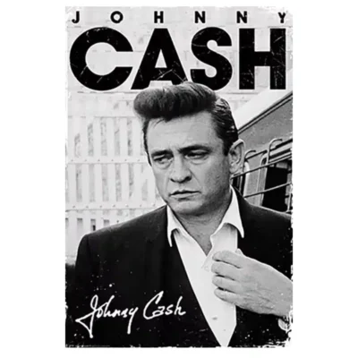 Johnny Cash American Singer and Songwriter Wall Art Printed on Canvas - Image 15