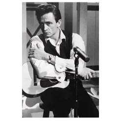 Johnny Cash American Singer and Songwriter Wall Art Printed on Canvas - Image 3