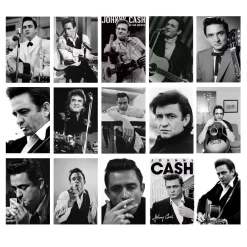 Johnny Cash American Singer and Songwriter Wall Art Printed on Canvas