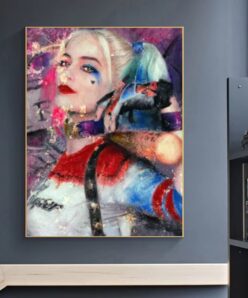 Joker Woman Wall Art Printed on Canvas