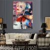 Joker Woman Wall Art Printed on Canvas