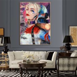 Joker Woman Wall Art Printed on Canvas