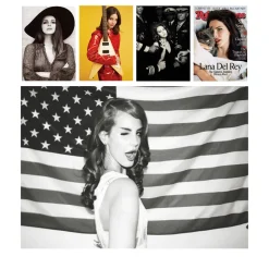 Lana Del Rey Singer Artwork Printed on Canvas