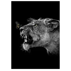 Lions and Other Animals Pictures Printed on Canvas - Image 19