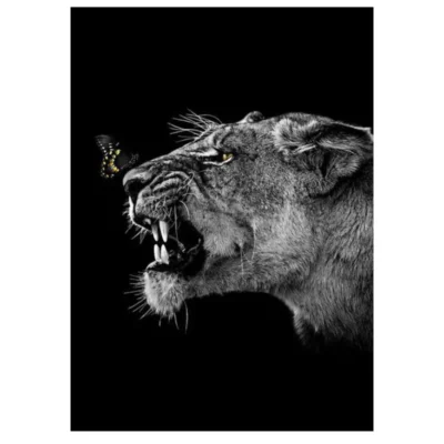 Lions and Other Animals Pictures Printed on Canvas - Image 19
