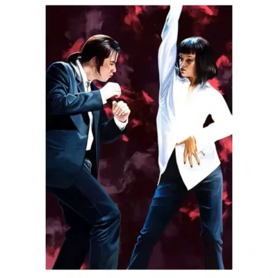 Mia and Vincent From the Movie Pulp Fiction