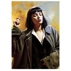 Mia and Vincent From the Movie Pulp Fiction Paintings Printed on Canvas - Image 3
