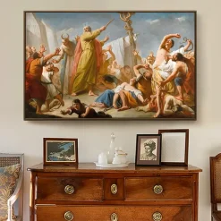 Moses and The Serpent of Brass by Giuseppe Angel Printed on Canvas