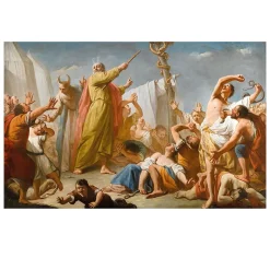 Moses and The Serpent of Brass by Giuseppe Angel around 1770