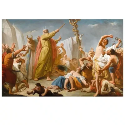 Moses and The Serpent of Brass by Giuseppe Angel around 1770