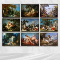 Paintings by François Boucher Printed on Canvas
