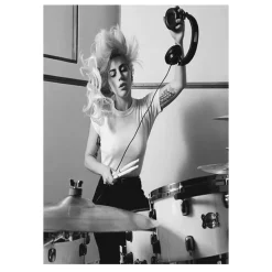 Pictures of Lady Gaga Wall Art Printed on Canvas - Image 5