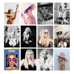 Pictures of Lady Gaga Wall Art Printed on Canvas
