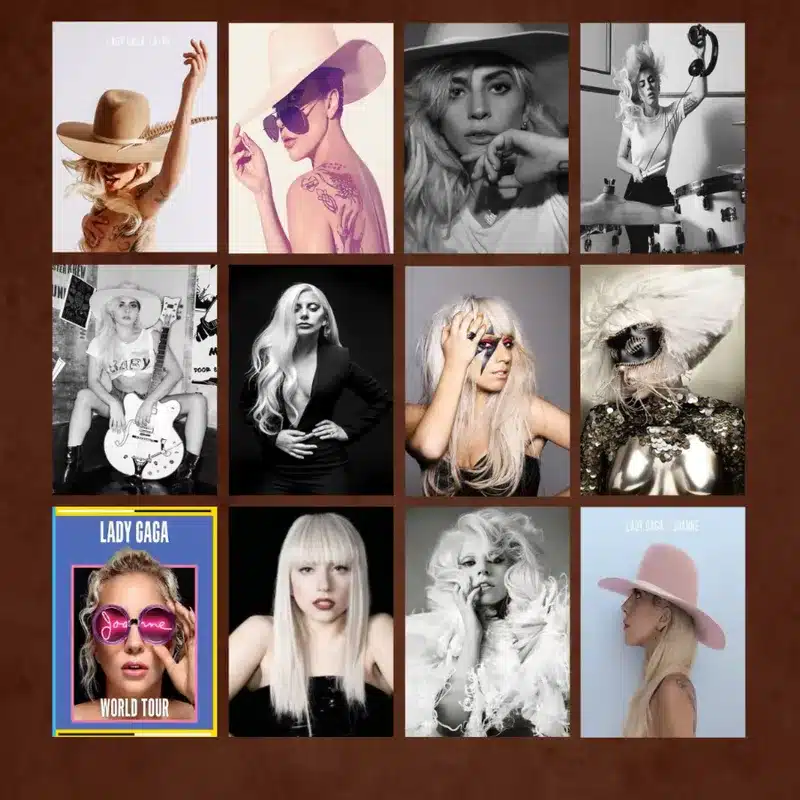 Pictures of Lady Gaga Wall Art Printed on Canvas