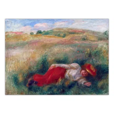 Pierre Auguste Renoir 1899 Woman Laying on The Grass