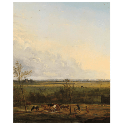Pieter Gerardus van Os 1817 Distant View of the Meadows at 'S-Graveland